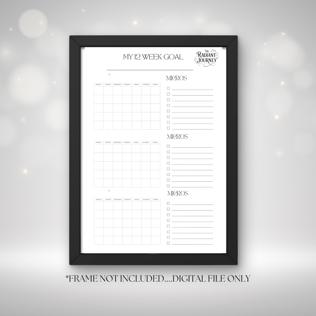 The Radiant Journey 2026 Weekly Planner