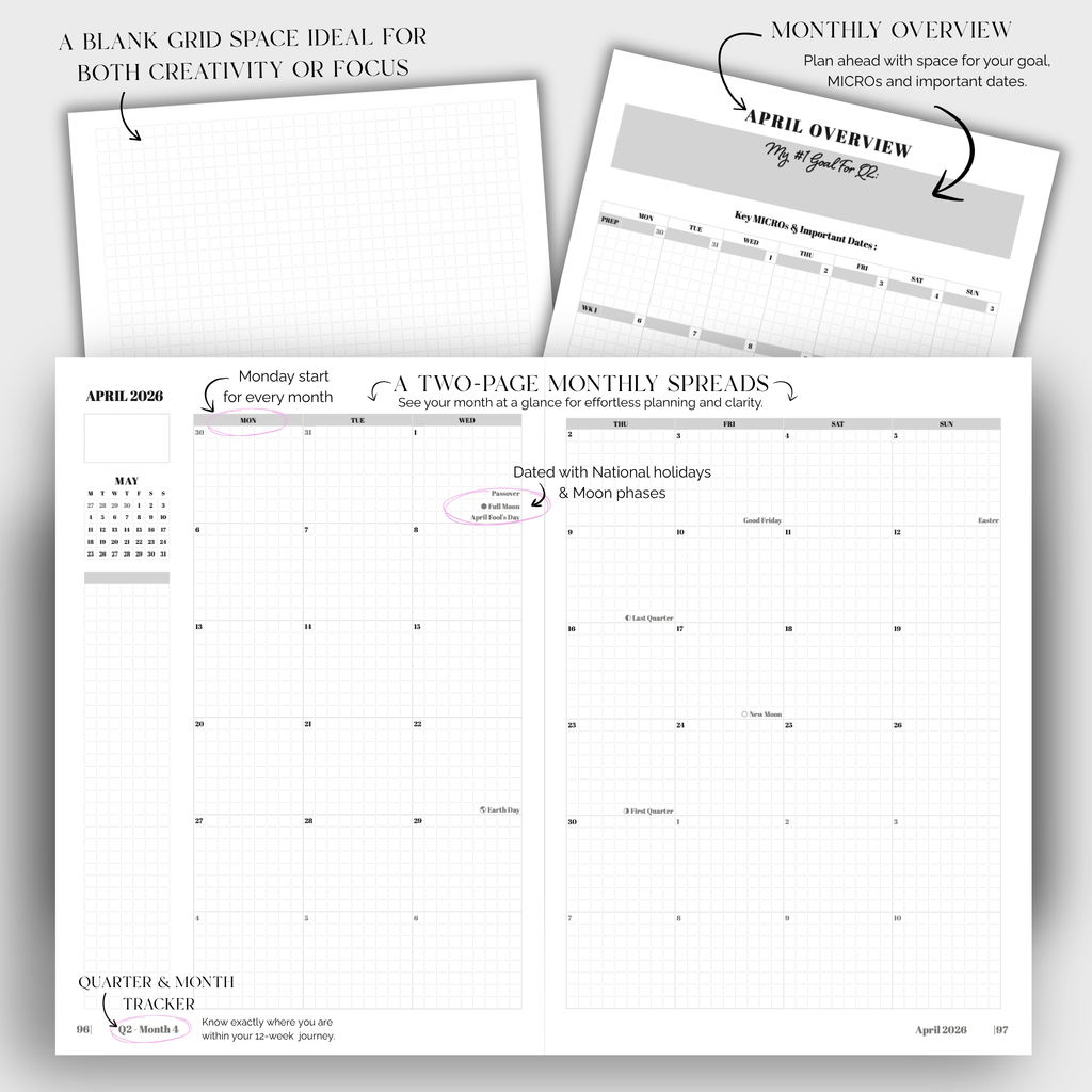 The Radiant Journey 2026 Weekly Planner