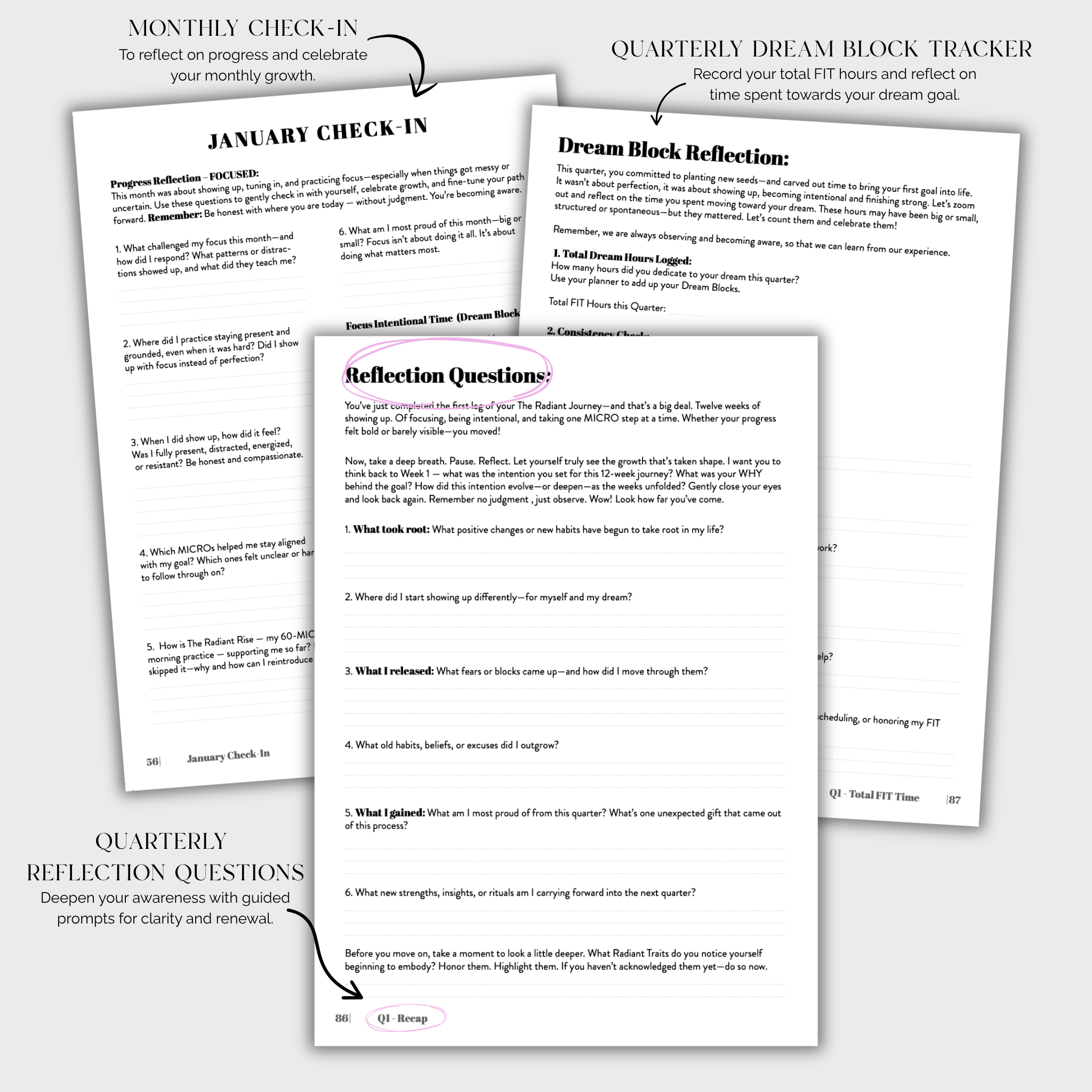 The Radiant Journey 2026 Weekly Planner